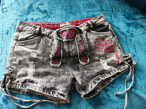 Damen jeansshorts trachtenhose - damen,