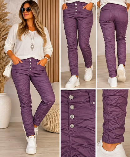 Damen karostar kunstleder - damen, hose