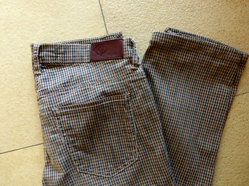 Damen karo hose jeans - damen, toni