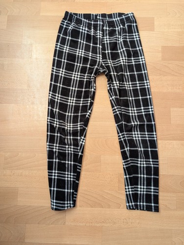 Damen karo hose schwarz - schwarz, weiß